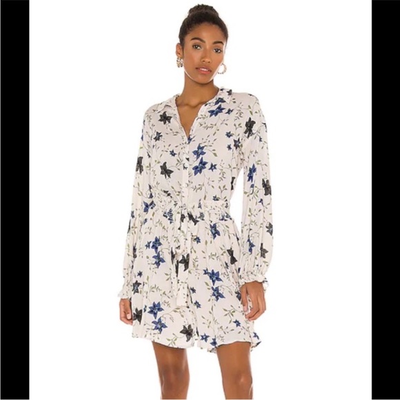 Free People Lighten Up Mini Dress NWT Tea Combo Floral Size Large